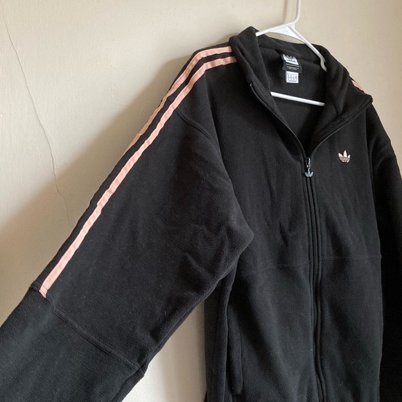 Adidas Three Stripe Full Zip Sweater Medium - Picture 2 of 7
